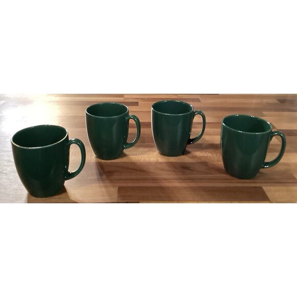 Corelle Coordinates Coffee Cups ~ Set Of 4 ~ Green - Picture 1 of 8